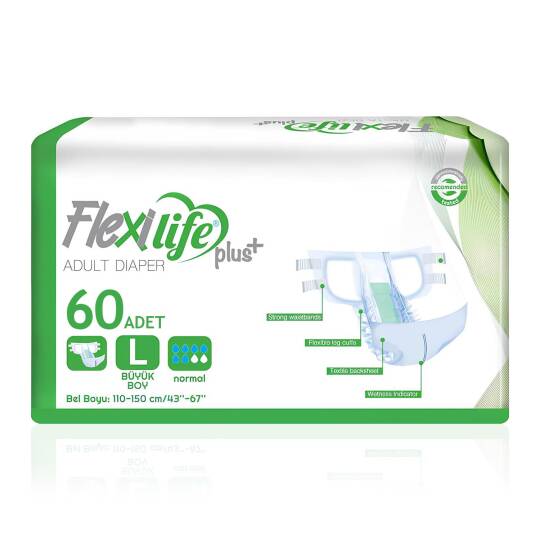Flexi Life Belbantlı Hasta Bezi L-Large Beden 60 Adet