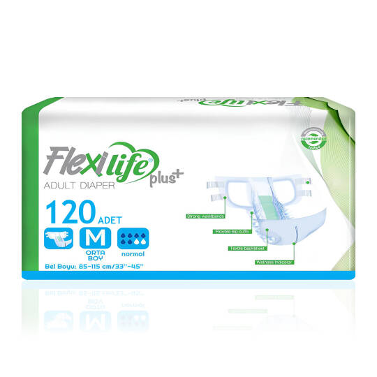 Flexi Life Belbantlı Hasta Bezi M-Medium Beden 120 Adet