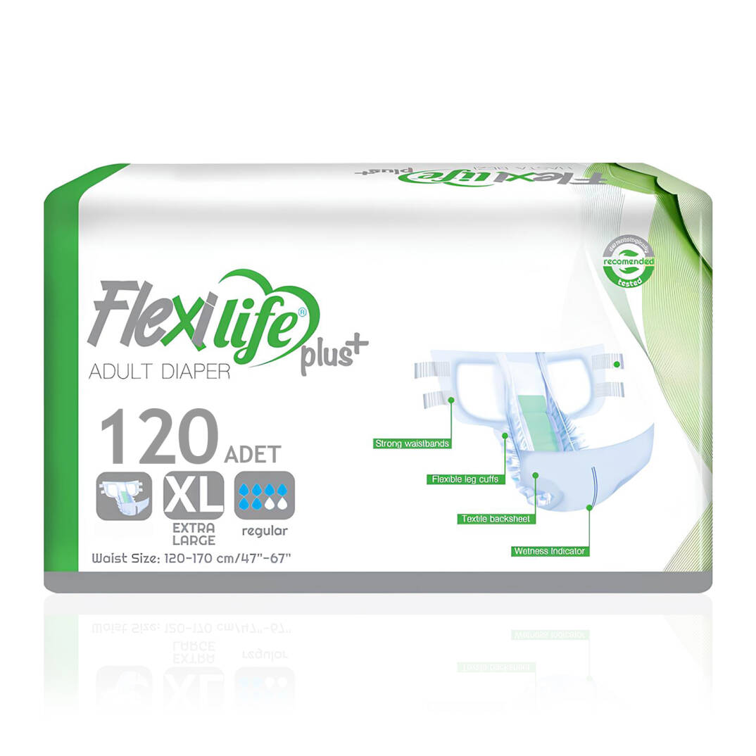 Flexi Life Belbantlı Hasta Bezi XL-Extra Large Beden 120 Adet - 1