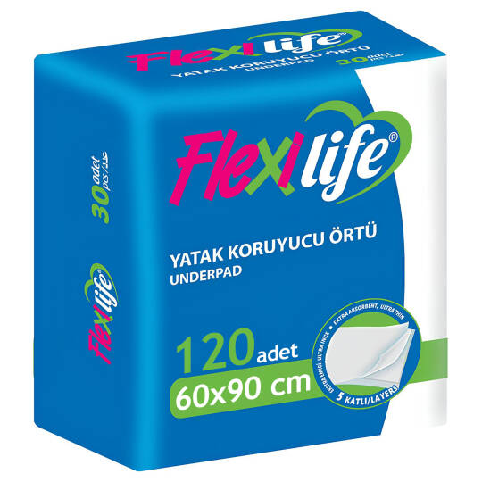 Flexi Lİfe Yatak Koruyucu Örtü 60x90 Cm 120 Adet