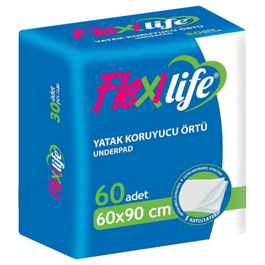 Flexi Lİfe Yatak Koruyucu Örtü 60x90 Cm 60 Adet
