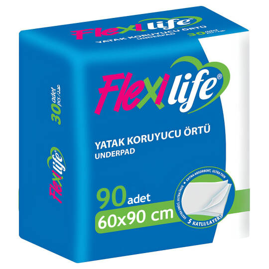 Flexi Lİfe Yatak Koruyucu Örtü 60x90 Cm 90 Adet