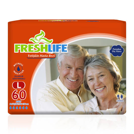 Freshlife Belbantlı Hasta Bezi L-Large Beden 60 Adet