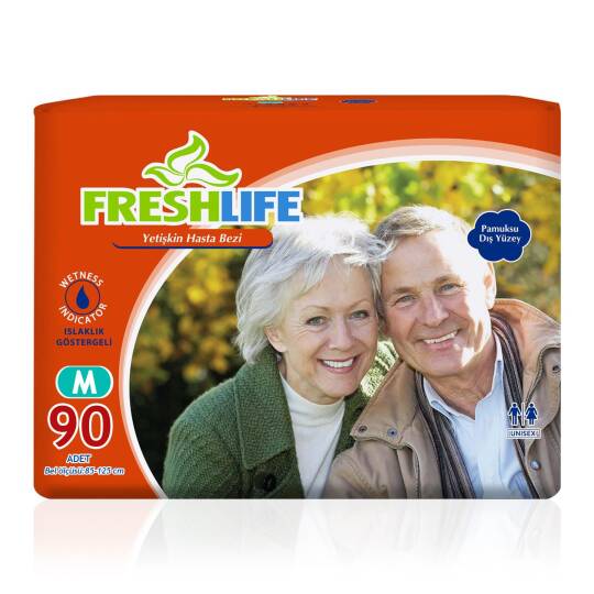 Freshlife Belbantlı Hasta Bezi M-Medium Beden 90 Adet