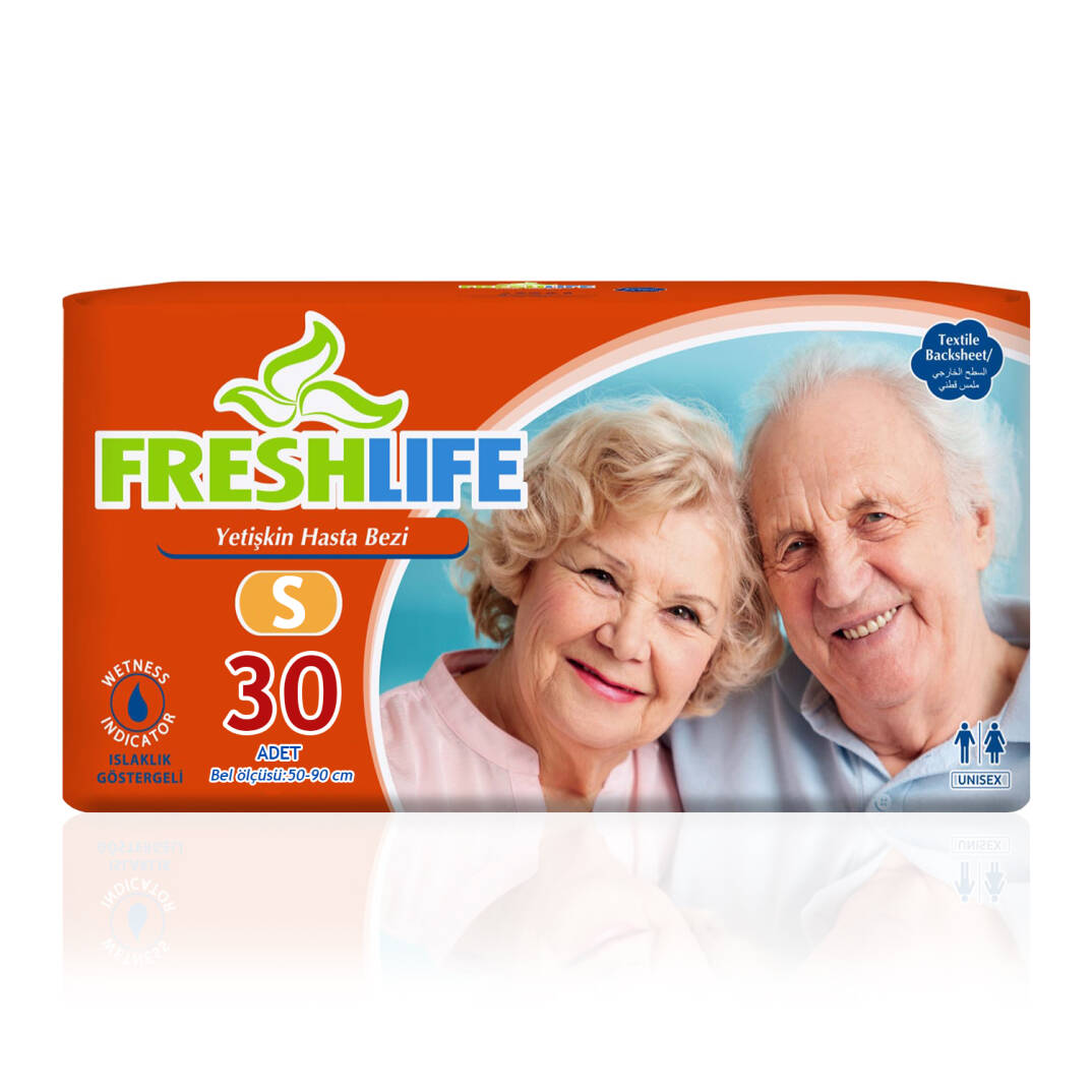 Freshlife Belbantlı Hasta Bezi S-Small Beden 30 Adet - 1