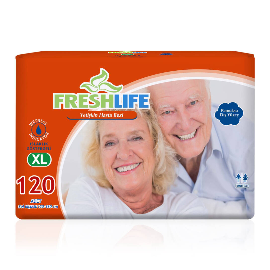 Freshlife Belbantlı Hasta Bezi XL-Extra Large Beden 120 Adet - 1
