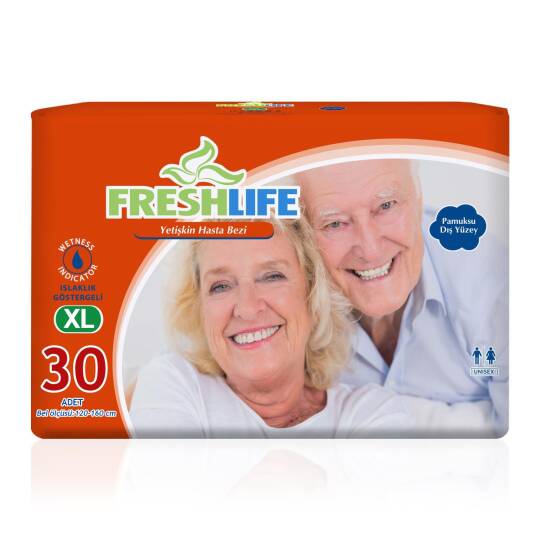 Freshlife Belbantlı Hasta Bezi XL-Extra Large Beden 30 Adet