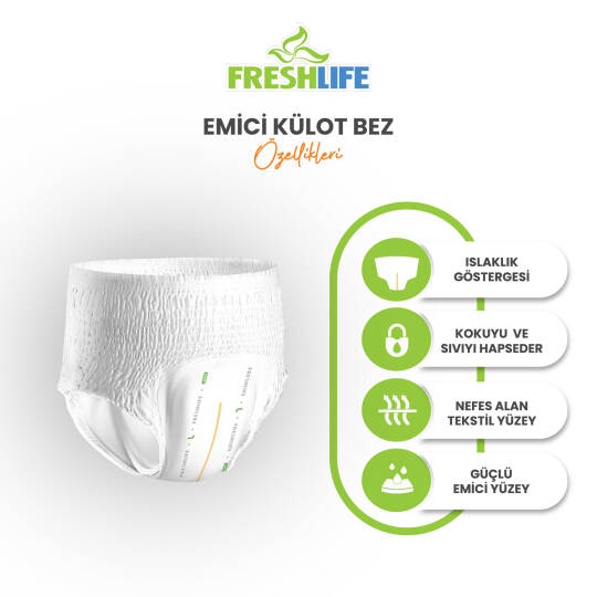 Freshlife Emici Külot L-Large Beden 30 Adet - 3