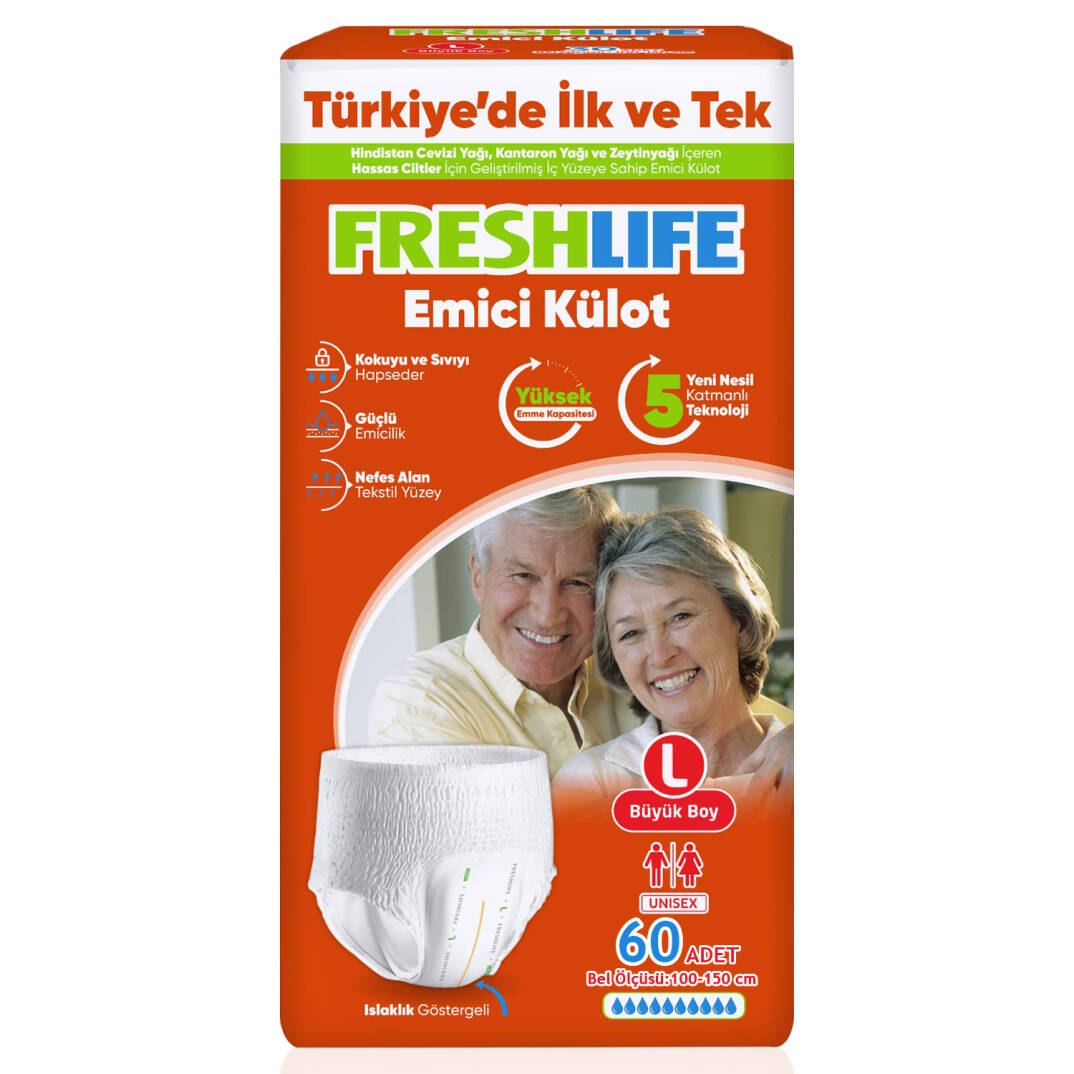 Freshlife Emici Külot L-Large Beden 60 Adet - 1