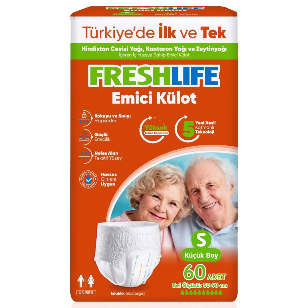 Freshlife Emici Külot S-Small Beden 60 Adet - 1