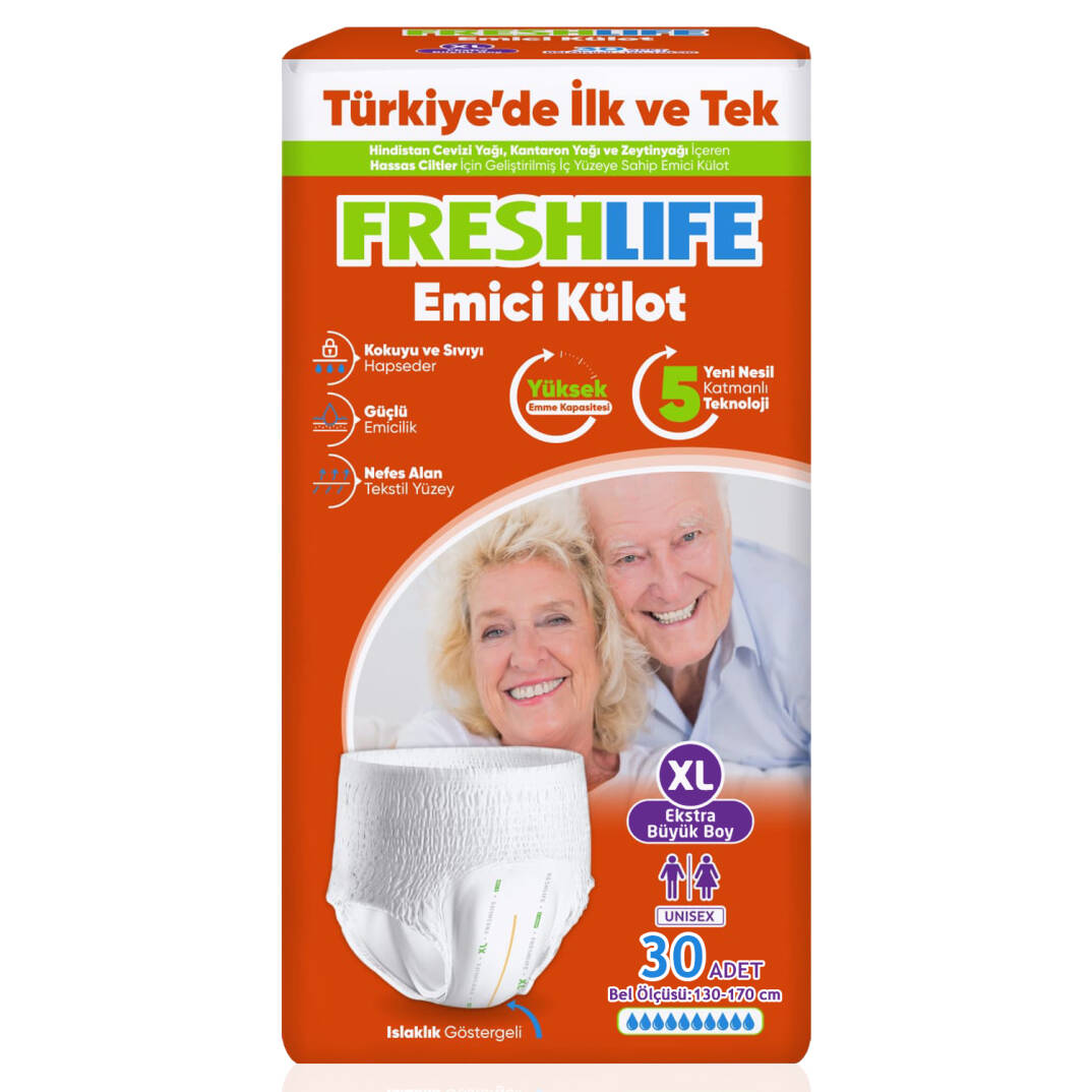 Freshlife Emici Külot XL-Extra Large Beden 30 Adet - 1