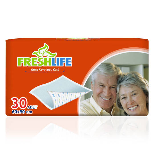 Freshlife Yatak Koruyucu Örtü 60x90 Cm 30 Adet