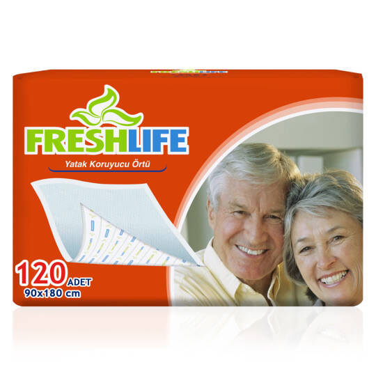 Freshlife Yatak Koruyucu Örtü 90x180 Cm 120 Adet