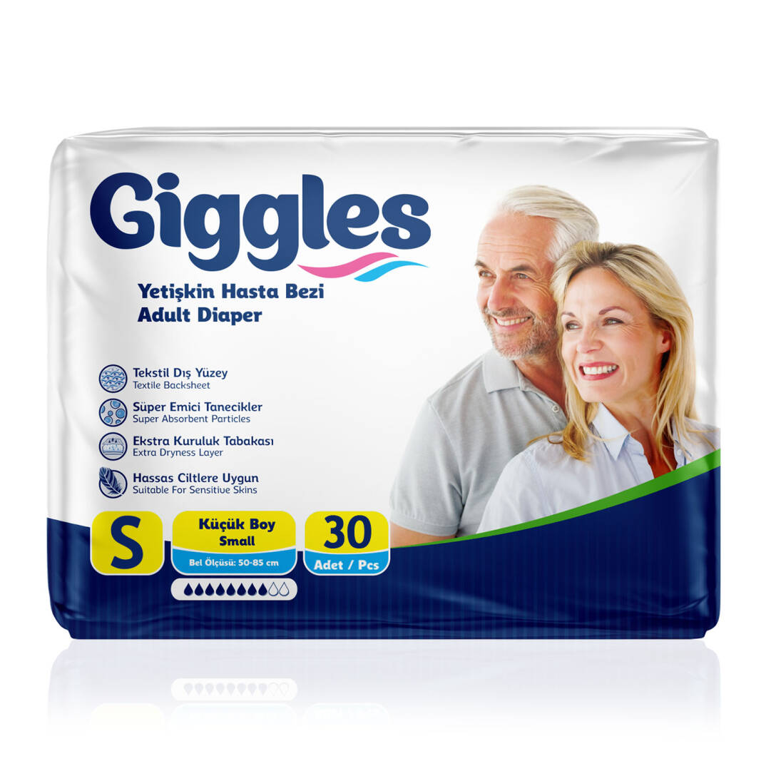 Giggles Belbantlı Hasta Bezi S-Small Beden 30 Adet - 1