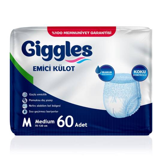 Giggles Emici Külot M-Medium Beden 60 Adet
