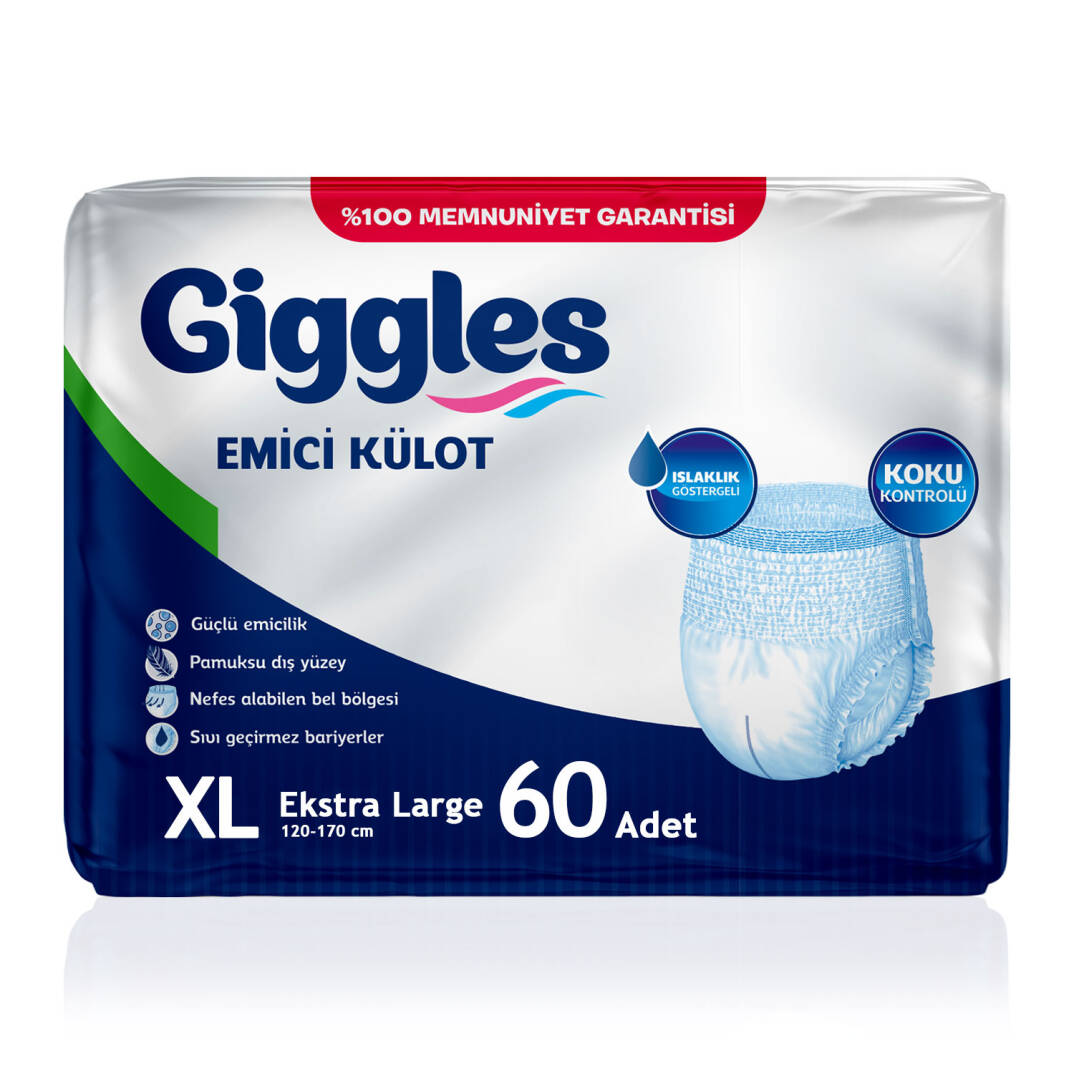 Giggles Emici Külot XL-Extra Large Beden 60 Adet - 1