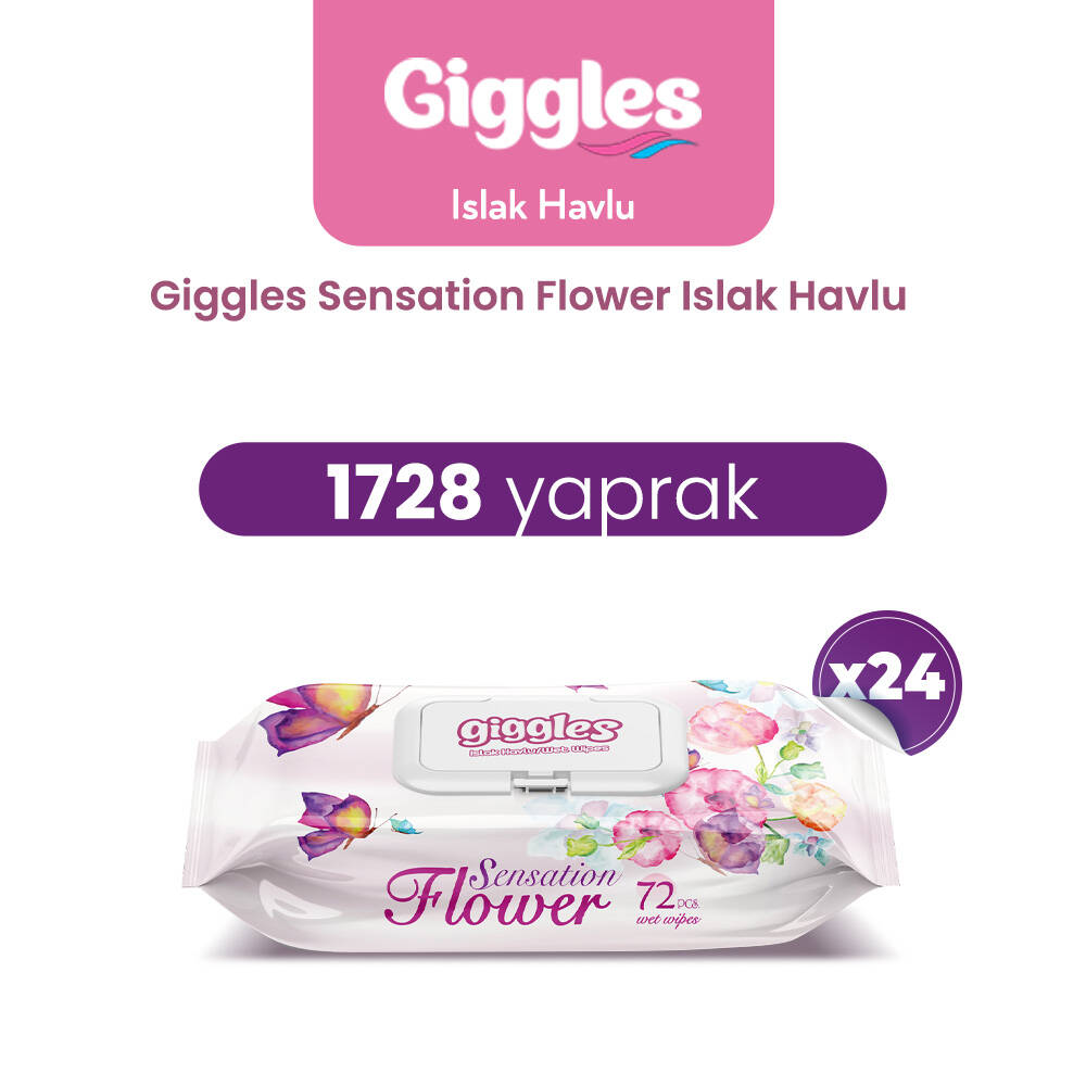 Giggles Islak Havlu Flower Sansation 1728 Adet - 1