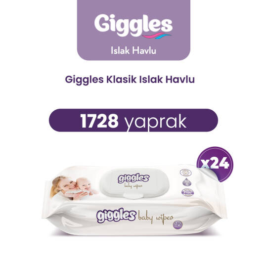 Giggles Islak Havlu Klasik 1728 Adet
