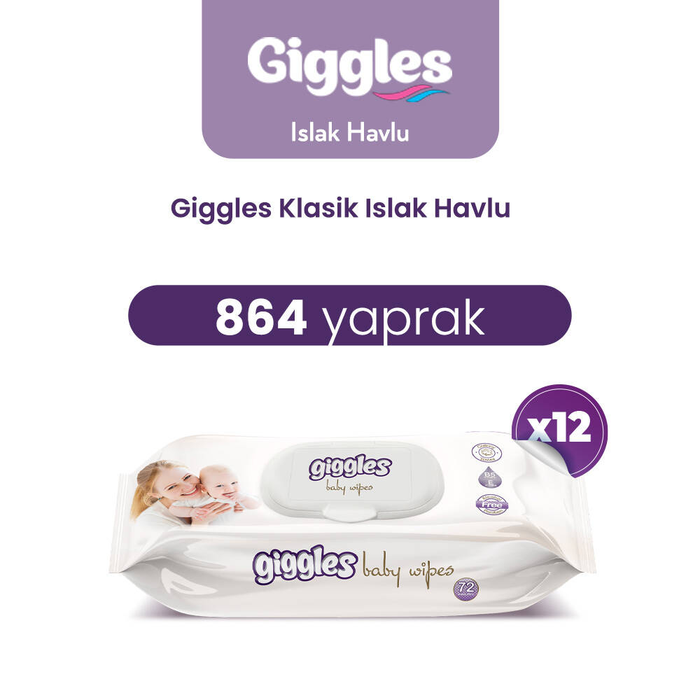 Giggles Islak Havlu Klasik 864 Adet - 2