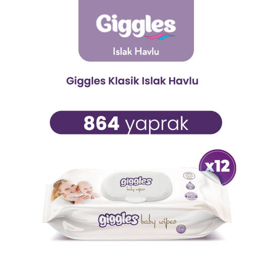 Giggles Islak Havlu Klasik 864 Adet
