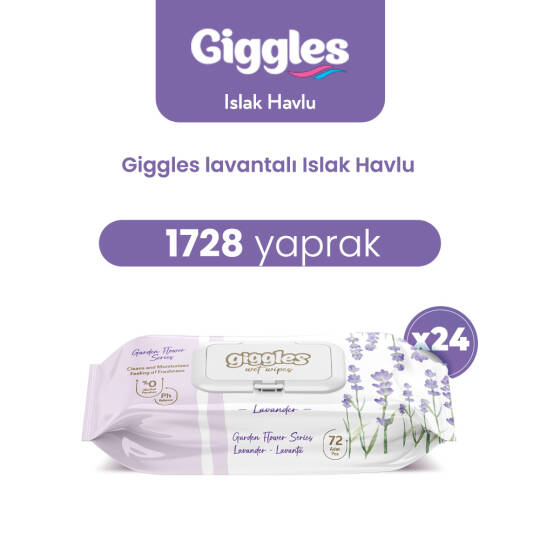 Giggles Islak Havlu Lavanta 1728 Adet