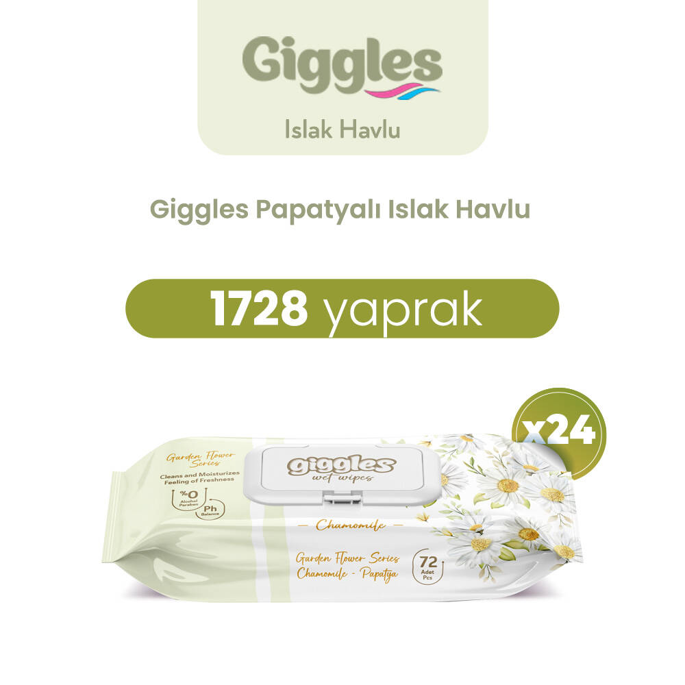 Giggles Islak Havlu Papatya 1728 Adet - 1