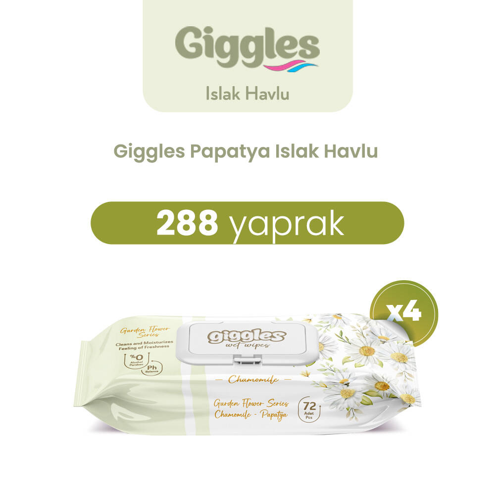 Giggles Islak Havlu Papatya 288 Adet - 1