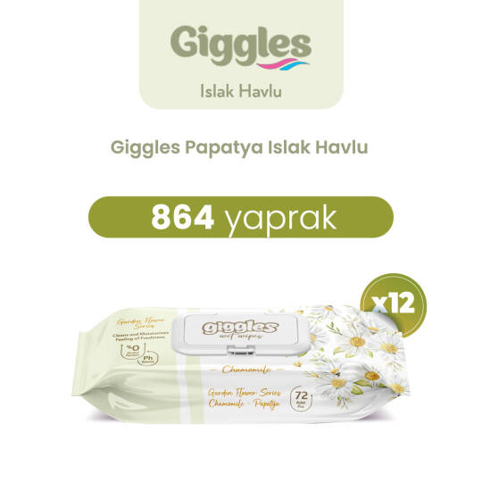 Giggles Islak Havlu Papatya 864 Adet