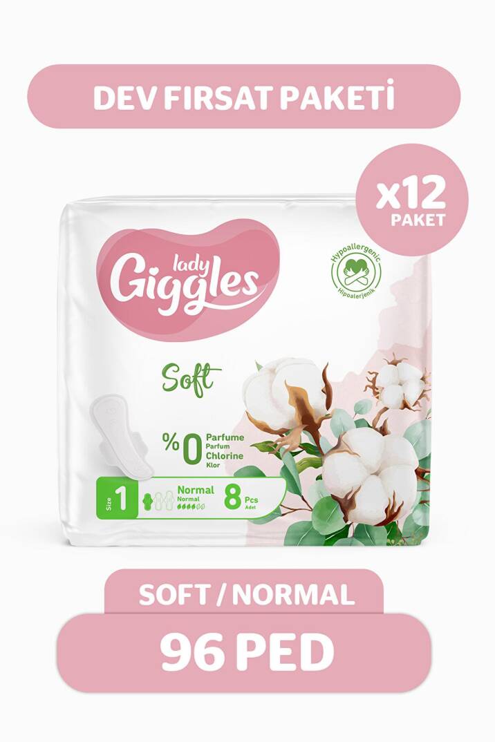 Giggles Lady Soft Normal Hijyenik Ped 96 Adet - 1