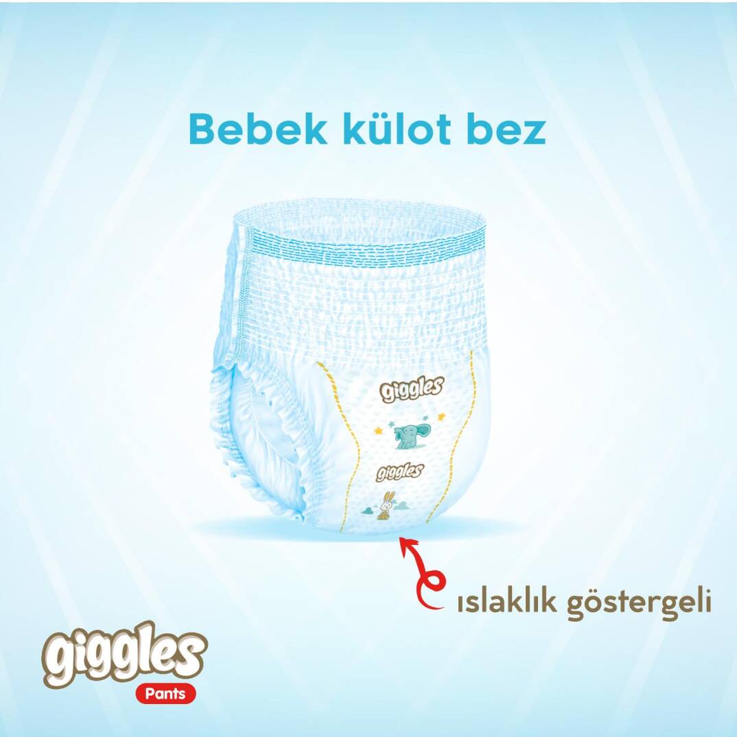 Giggles Pants Külotlu Bebek Bezi 6 Numara Extra Large Mega Paket - 200 Adet - 3