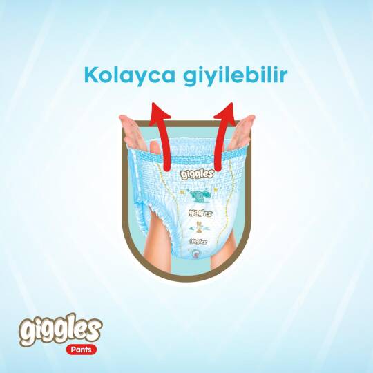 Giggles Pants Külotlu Bebek Bezi 6 Numara Extra Large Mega Paket - 200 Adet - 4
