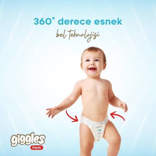 Giggles Pants Külotlu Bebek Bezi 7 Numara XX Extra Large Tanışma Paketi - 16 Adet - 2