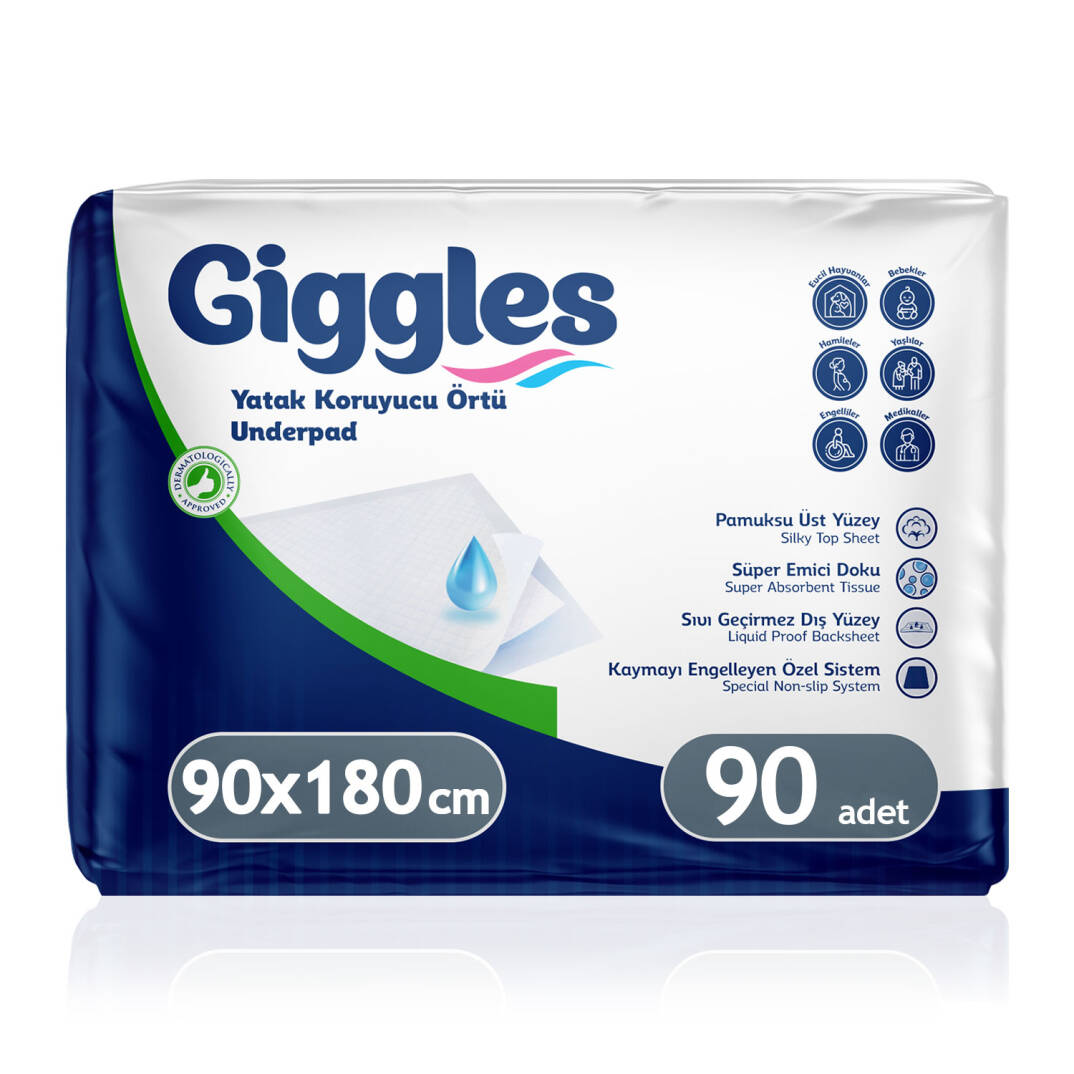 Giggles Yatak Koruyucu Örtü  90x180 Cm 90 Adet - 1
