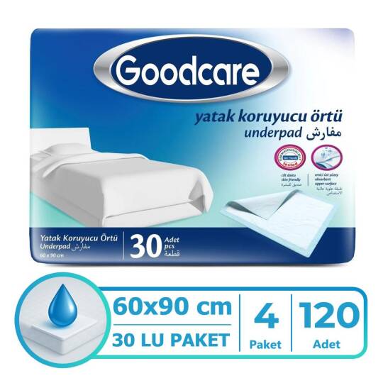 Goodcare Yatak Koruyucu Örtü 60x90 Cm 120 Adet