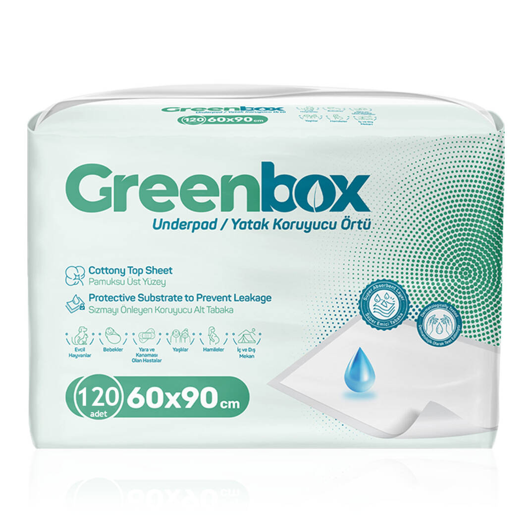 Greenbox Yatak Koruyucu Örtü  60x90 Cm 120 Adet - 1