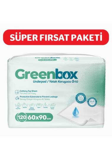 Greenbox Yatak Koruyucu Örtü  60x90 Cm 120 Adet