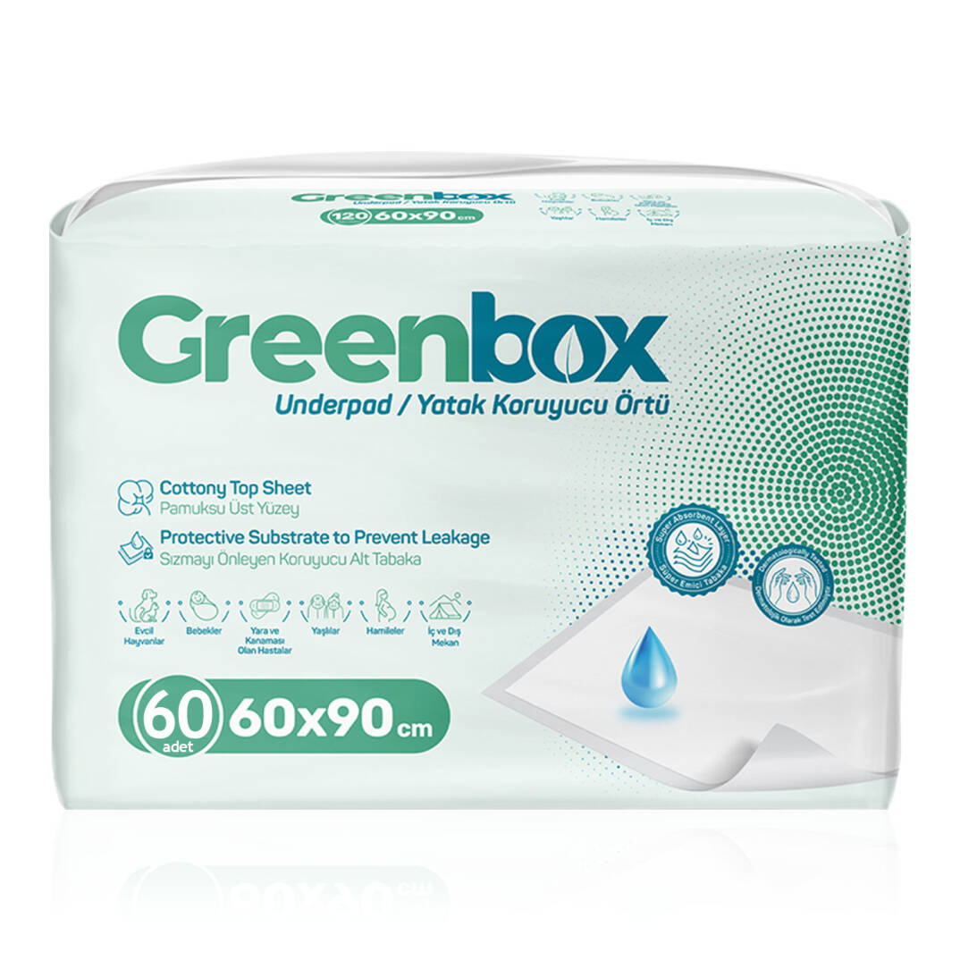 Greenbox Yatak Koruyucu Örtü  60x90 Cm 60 Adet - 1