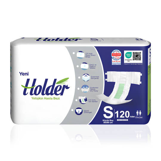 Holder Belbantlı Hasta Bezi S-Small Beden 120 Adet