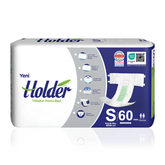 Holder Belbantlı Hasta Bezi S-Small Beden 60 Adet