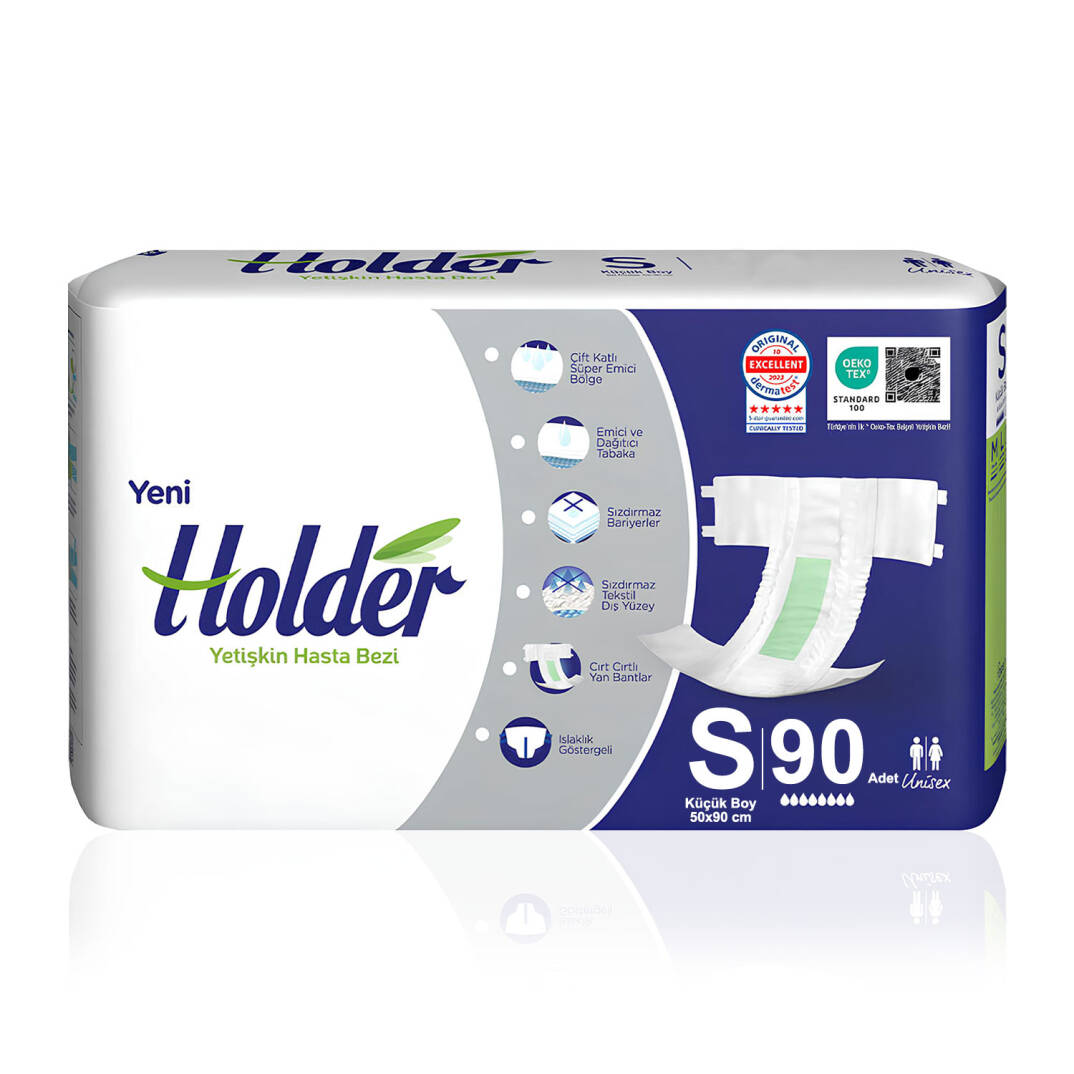 Holder Belbantlı Hasta Bezi S-Small Beden 90 Adet - 1