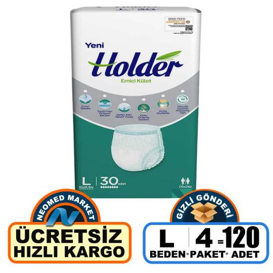 Holder Emici Külot L-Large Beden 120 Adet