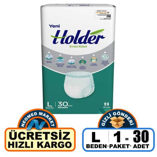 Holder Emici Külot L-Large Beden 30 Adet