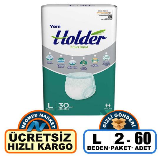 Holder Emici Külot L-Large Beden 60 Adet