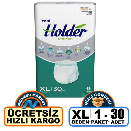 Holder Emici Külot XL-Extra Large Beden 30 Adet