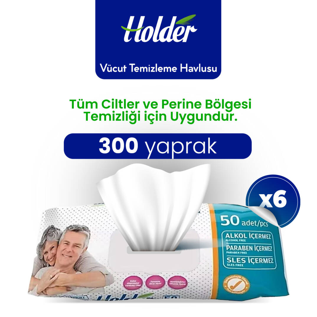 Holder Vücut Temizleme Havlusu 300 Adet - 1