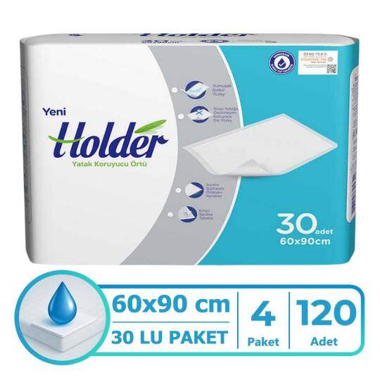 Holder Yatak Koruyucu Örtü 60x90 Cm 120 Adet