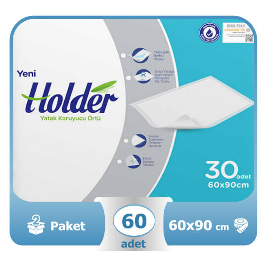 Holder Yatak Koruyucu Örtü 60x90 Cm 60 Adet