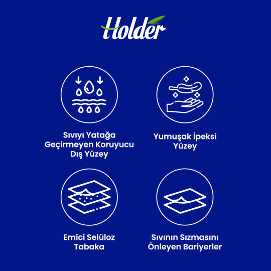Holder Yatak Koruyucu Örtü 60x90 Cm 60 Adet - 2
