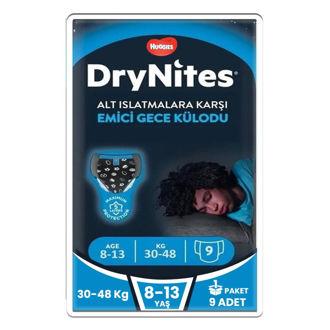 Huggies Drynites Emici Gece Külodu Erkek 8-13 Yaş 30-48 Kilo 9 Adet - 1