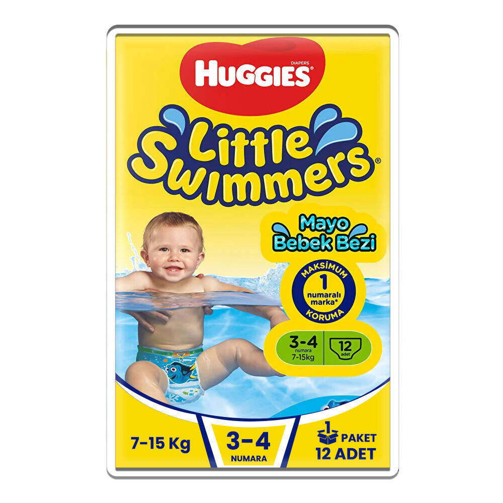 Huggies Little Swimmers 3-4 Numara 7-15 kg 12li Mayo Bez - 1